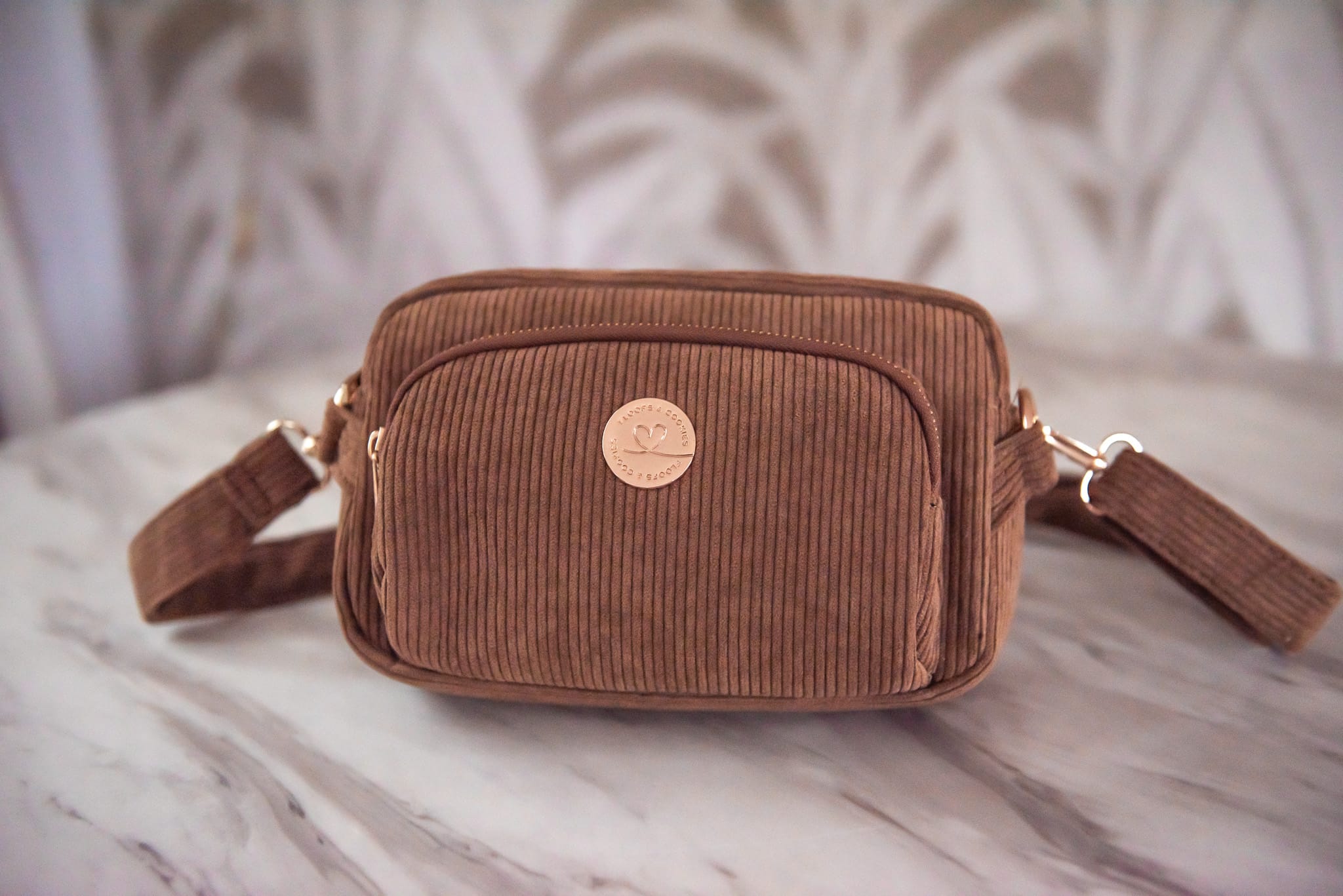 Fancy Dog Mom Bag Rib Browny