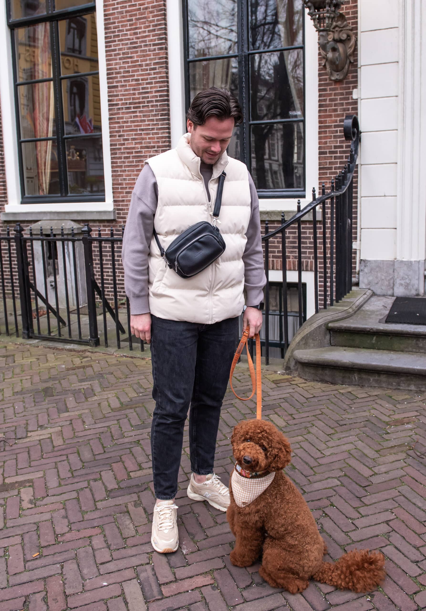 Vegan dog boss bag black - Image 4