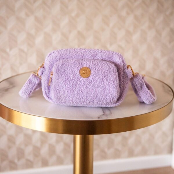 Fancy dog mom bag Teddy lilac