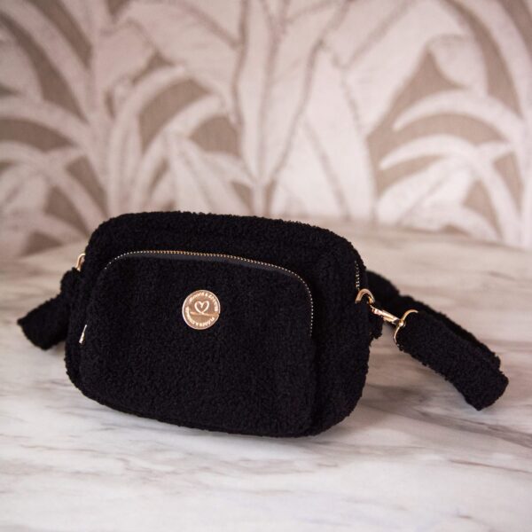 Fancy dog mom bag Teddy Black