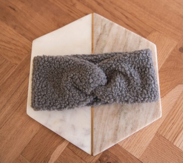 Teddy Hair Bands Grey